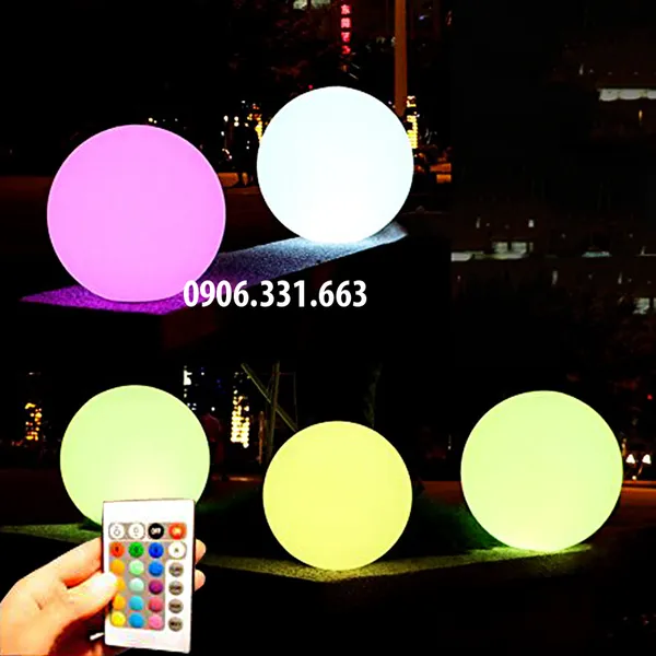 Đèn led trang trí sân vườn có điều khiển từ xa 60cm