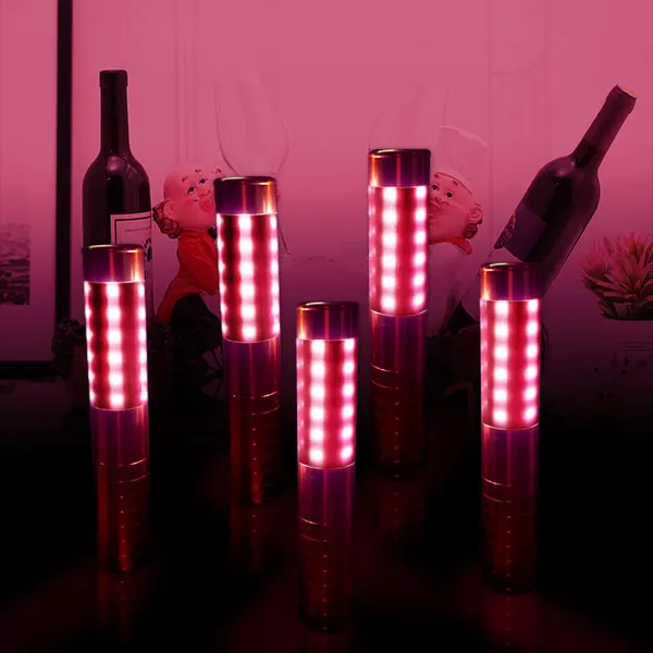 Đèn trang trí chụp đầu chai rượu led hồng