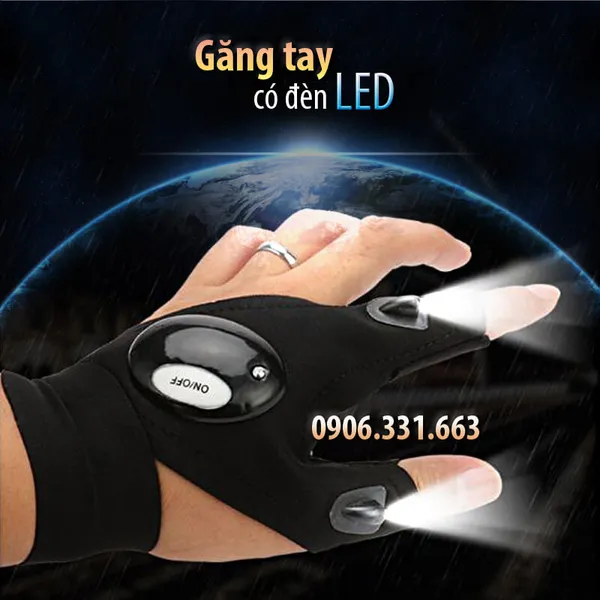 Găng tay có đèn led