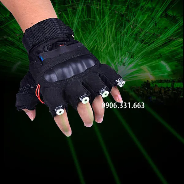 Găng tay đèn laser 4 đầu