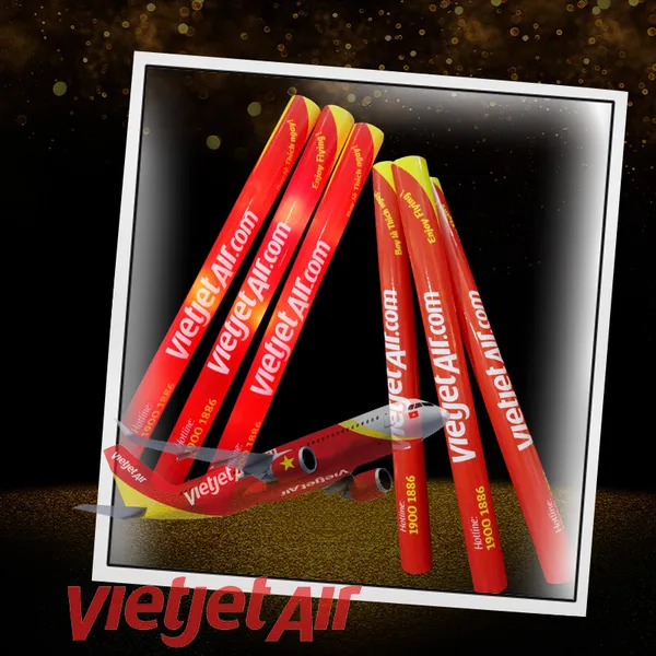 Gậy cổ vũ dán decal VietJes Air