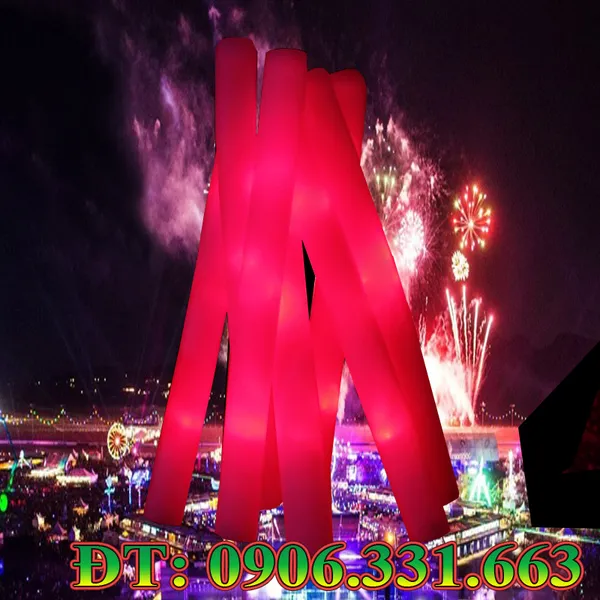 Gậy cổ vũ phát sáng màu đỏ – Thổi bùng đam mê & cuồng nhiệt sự kiện