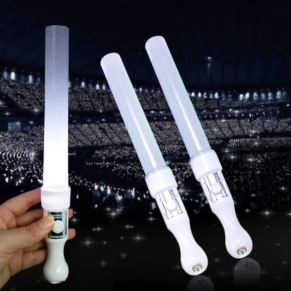 Gậy led cổ vũ kim tuyến trắng 25cm