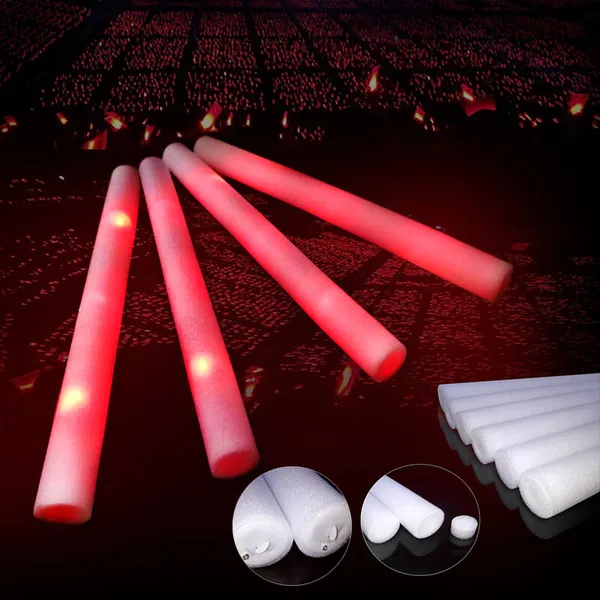 Gậy led cổ vũ màu đỏ 1 chế độ phát sáng