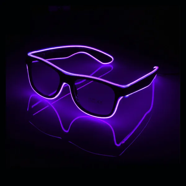 Kính đèn led EL phát sáng hồng