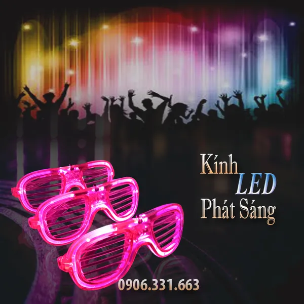 Kính phát sáng đèn led