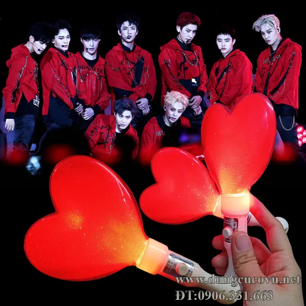 Light Stick Led Tim Đỏ
