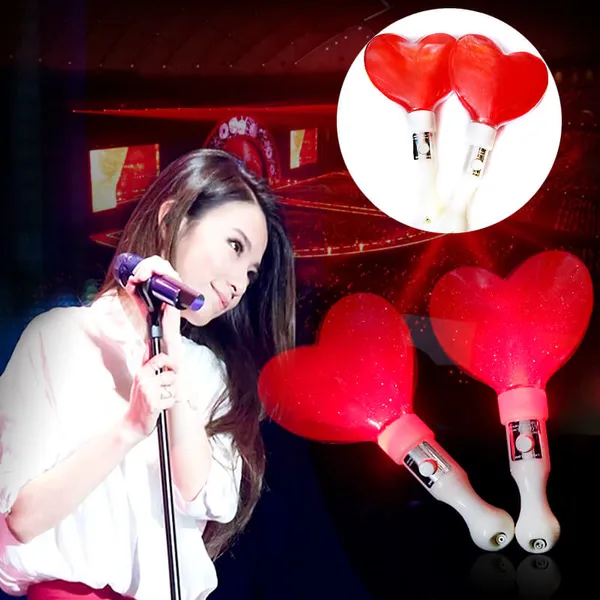 Lightstick hình trái tim led đỏ