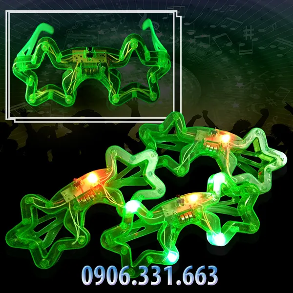 Mắt kính đèn led phát sáng