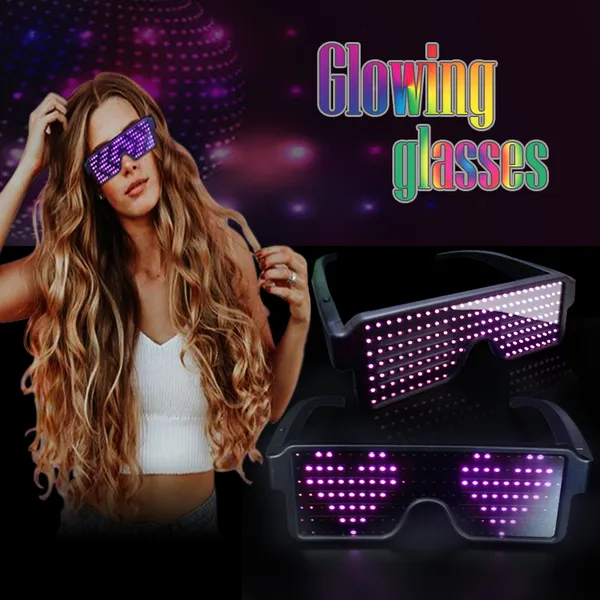 Mắt kính đèn led phát sáng màu hồng