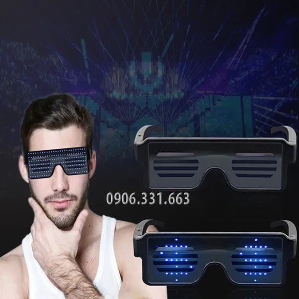 Mắt kính đèn led phát sáng