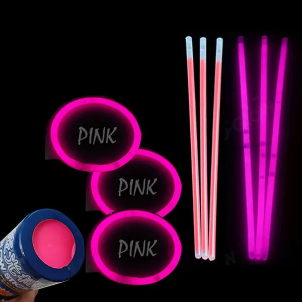 Que dạ quang phát sáng hồng