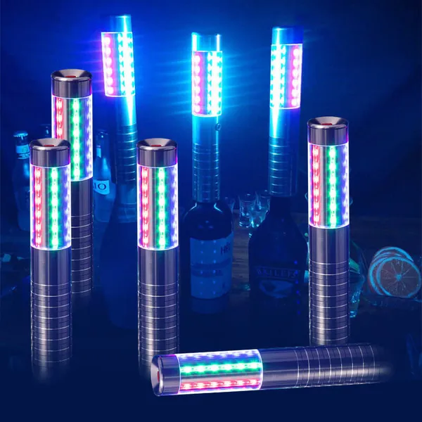 Thanh chụp đầu chai rượu led nhiều màu