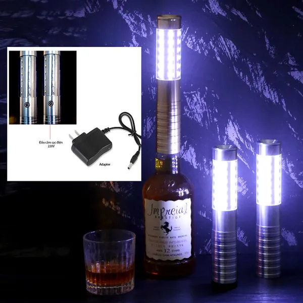 Thanh chụp đầu chai rượu led trắng