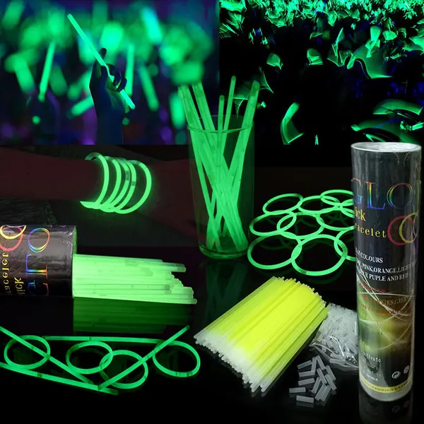 Vòng đeo tay dạ quang xanh lá (1 set/ 10 cái)