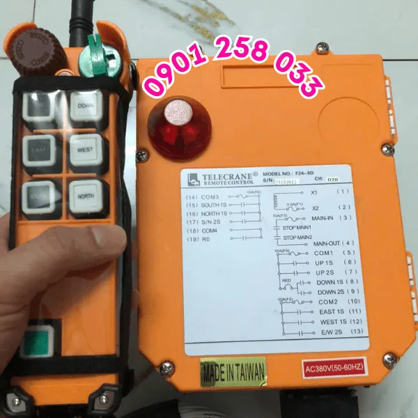 Điều khiển 6 nút Telecrane F24-6D