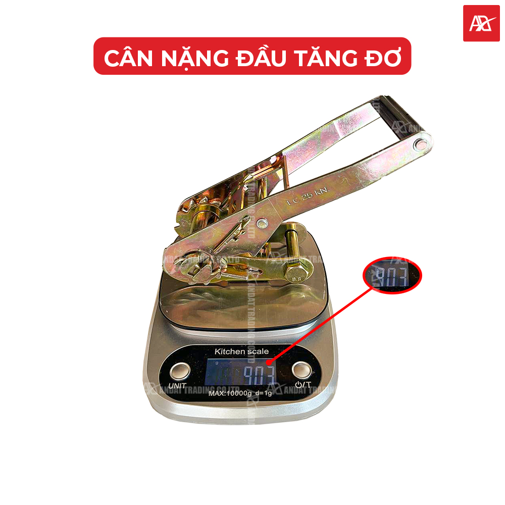 Cân nặng đầu tăng đơ bản 50mm tải 5 tấn Cân nặng đầu tăng đơ bản 50mm tải 5 tấn