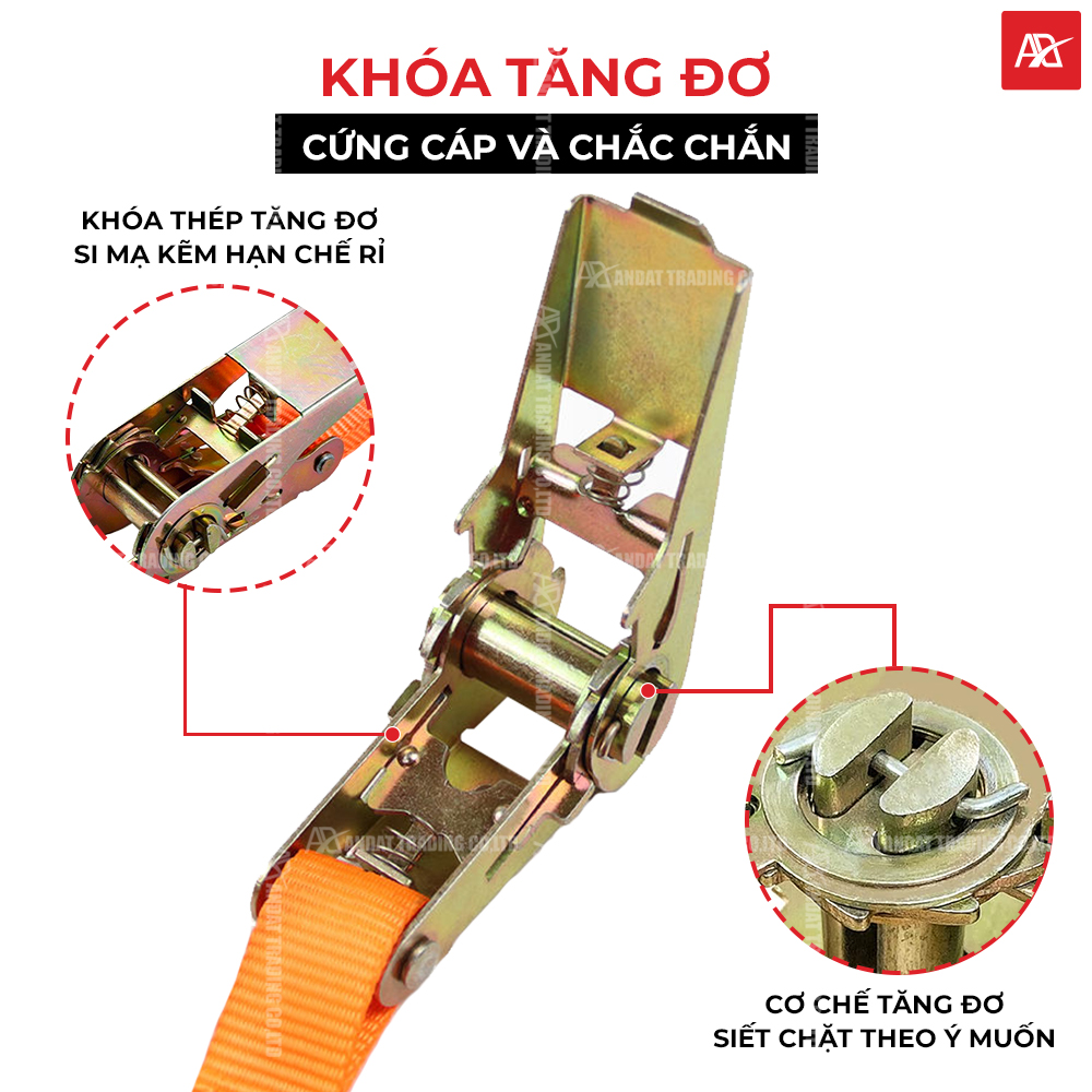 Đầu khóa tăng đơ bản 25mm được sử dụng cho loại không móc cứng chắc và bền bỉ Đầu khóa tăng đơ bản 25mm được sử dụng cho loại không móc cứng chắc và bền bỉ