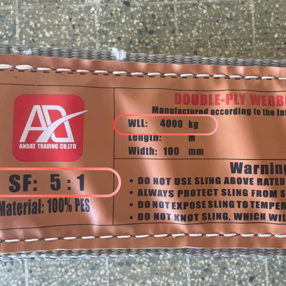 Hệ số WLL và SF trên bao bì Hệ số WLL và SF trên bao bì