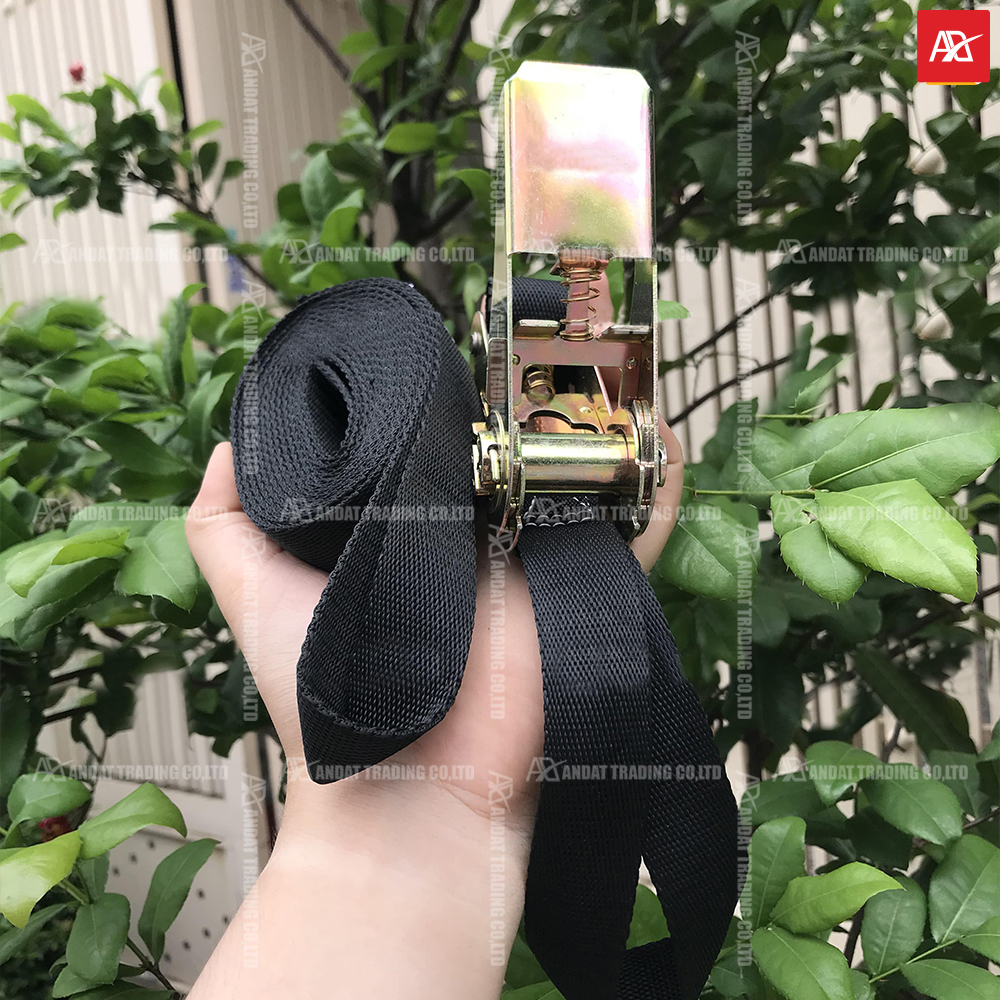 Hình thực tế mẫu dây tăng đơ bản 25mm tải 800kg 2 đầu mắt của ANDAT Hình thực tế mẫu dây tăng đơ bản 25mm tải 800kg 2 đầu mắt của ANDAT