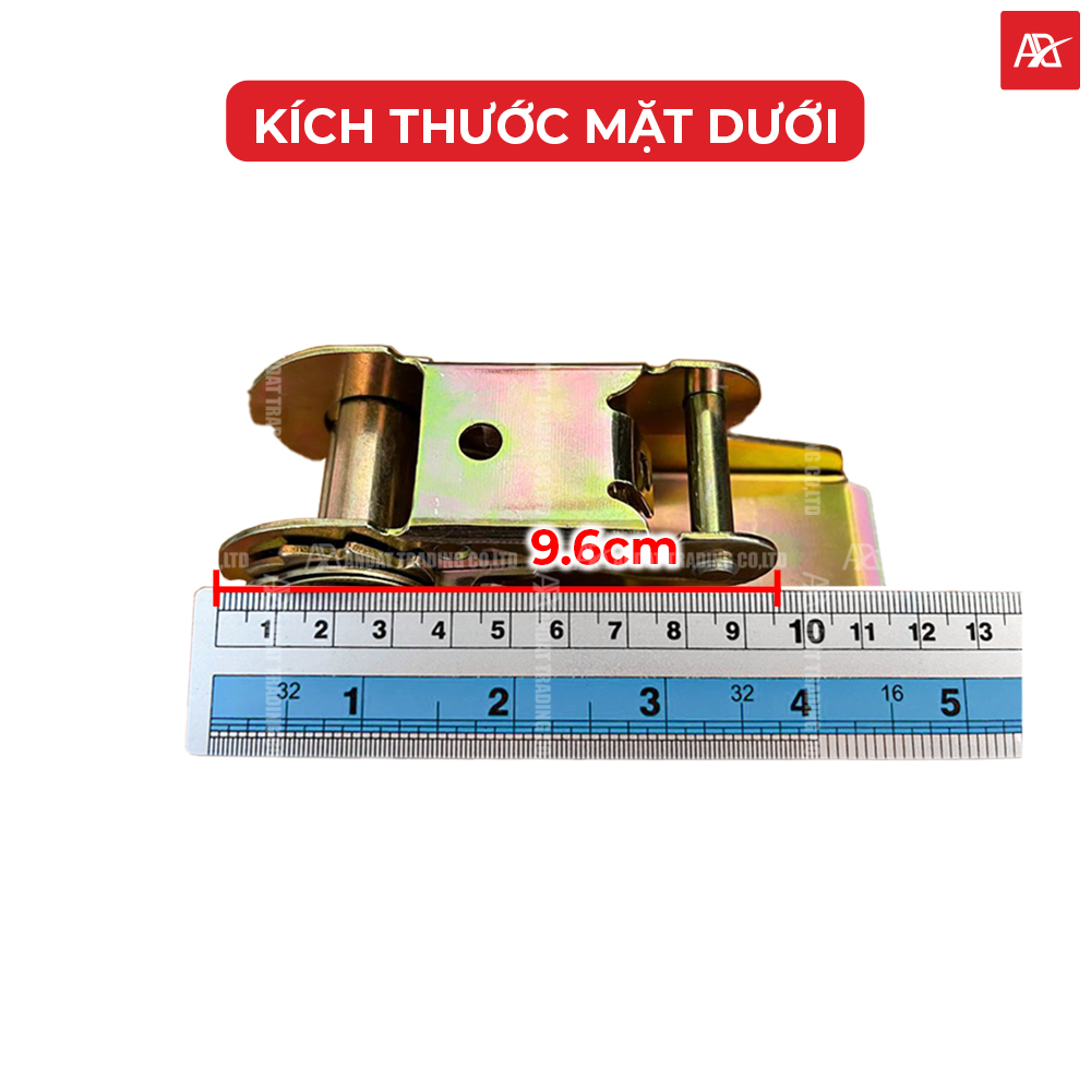 Kích thước mặt dưới đáy của đầu tăng đơ bản 25mm tải 800kg Kích thước mặt dưới đáy của đầu tăng đơ bản 25mm tải 800kg