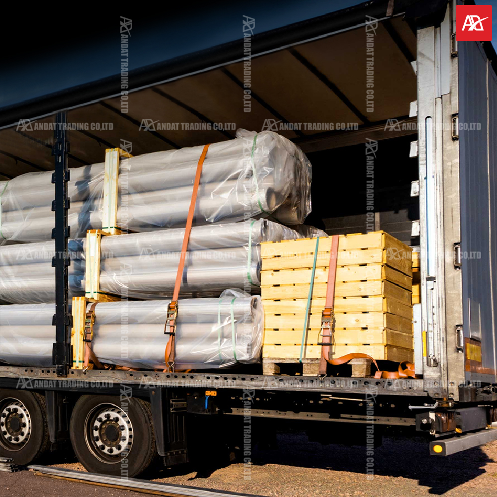 Ràng và cố định hàng hóa trên xe container Ràng và cố định hàng hóa trên xe container