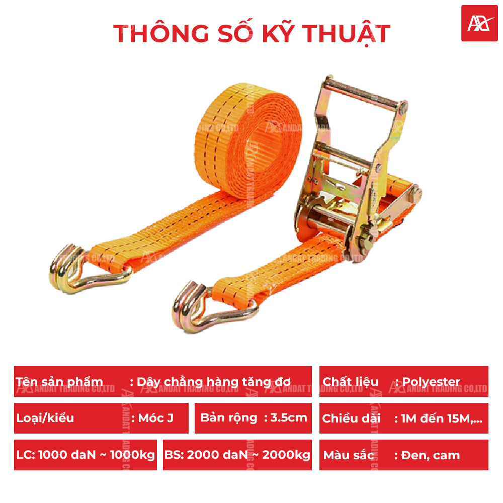 Thông số kỹ thuật dây tăng đơ bản 35mm tải 2 tấn móc j Thông số kỹ thuật dây tăng đơ bản 35mm tải 2 tấn móc j