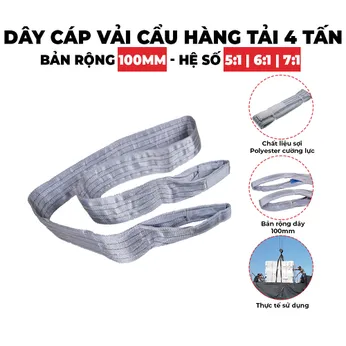 Dây Cáp Vải Cẩu Hàng 4 Tấn