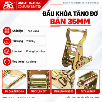 Đầu Tăng Đơ Bản 38mm Tải 2 Tấn