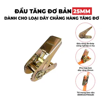 Đầu Tăng Đơ Bản 25mm Tải 800kg