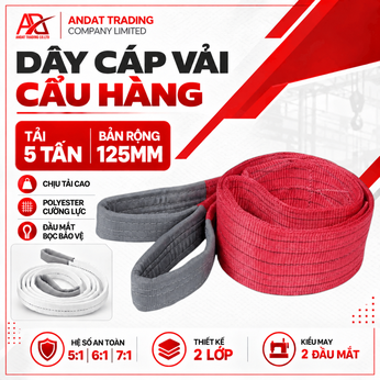 Dây Cáp Vải Cẩu Hàng 5 Tấn