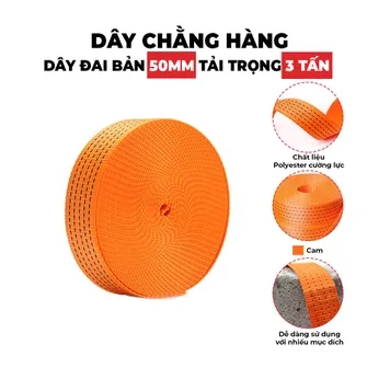 Dây Đai Polyester bản 50mm tải 3 tấn