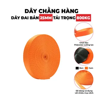 Dây Đai Polyester bản 25mm tải 800kg