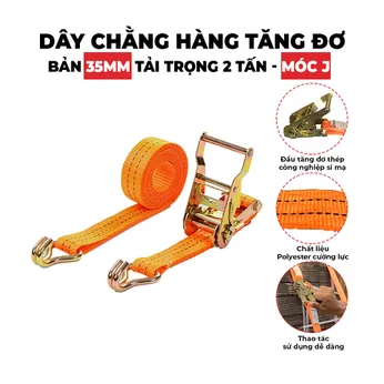 Dây Tăng Đơ Bản 35mm Tải 2 Tấn Móc J