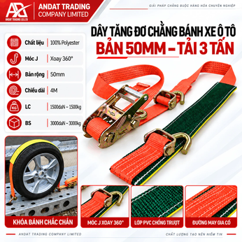 Dây Tăng Đơ Chằng Bánh Xe Vận Chuyển Ô Tô