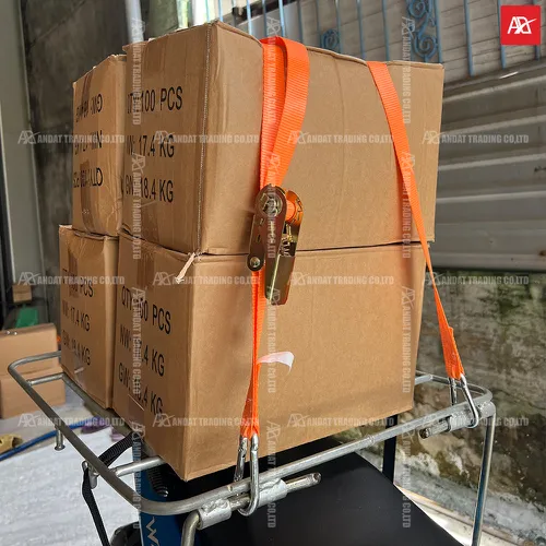 Dây Tăng đơ Bản 25mm Tải 800kg Móc Khóa An Toàn