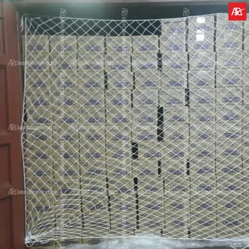 Lưới chắn hàng container phi 4mm mắt 15cm