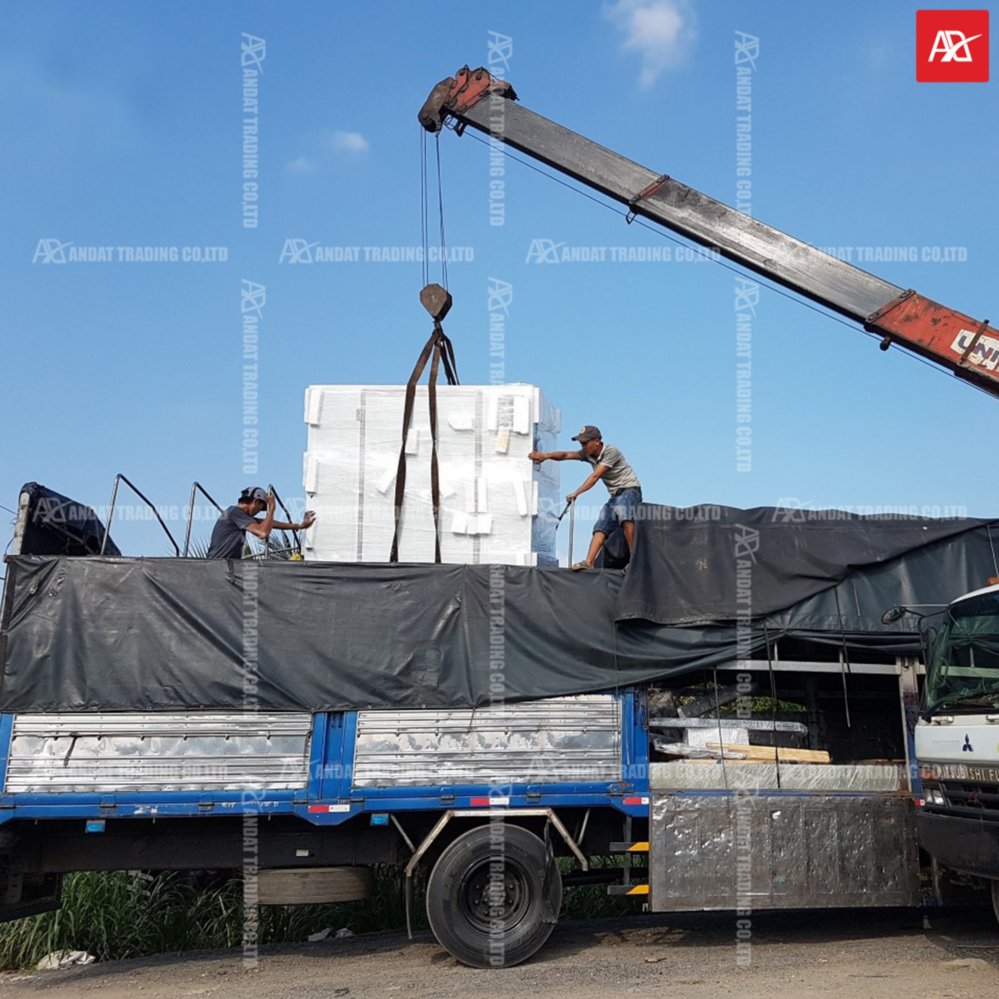 Ứng dụng của dây cáp vải cẩu hàng 4 tấn Ứng dụng của dây cáp vải cẩu hàng 4 tấn