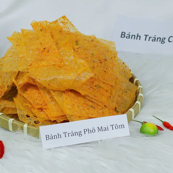 Bánh tráng trộn sẵn vị phô mai tôm
