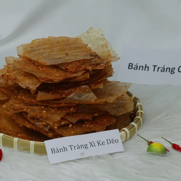 Bánh tráng trộn sẵn vị xì ke dẻo
