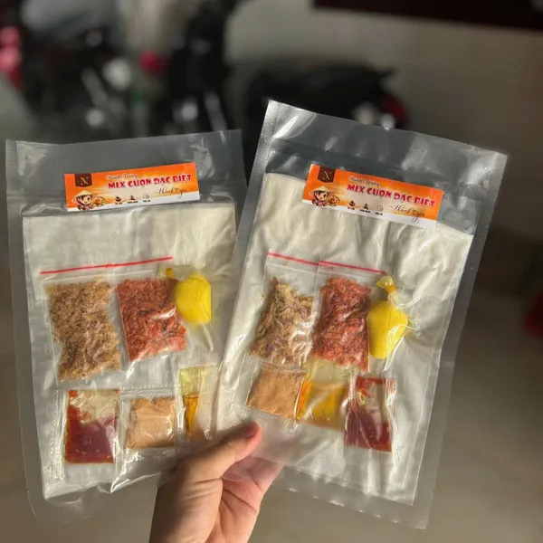 Set bánh tráng mix cuộn