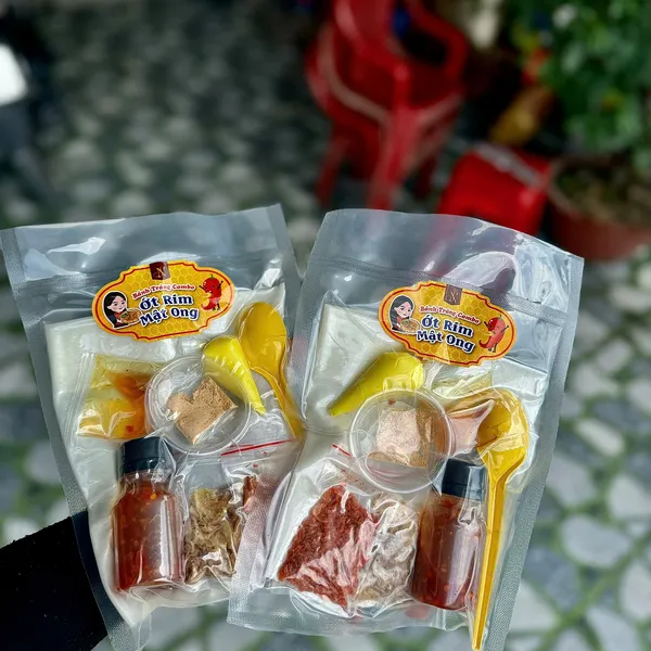 Set bánh tráng ớt rim mật ong