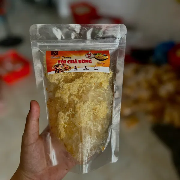 Set bánh tráng chà bông trắng