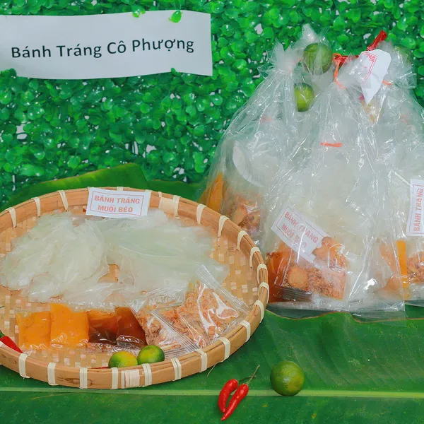 Bánh tráng xâu phơi sương muối béo