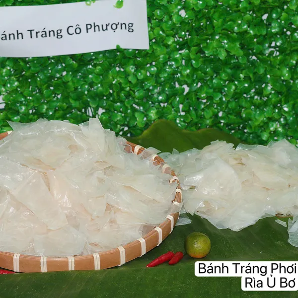 Bánh tráng phơi sương rìa ủ bơ