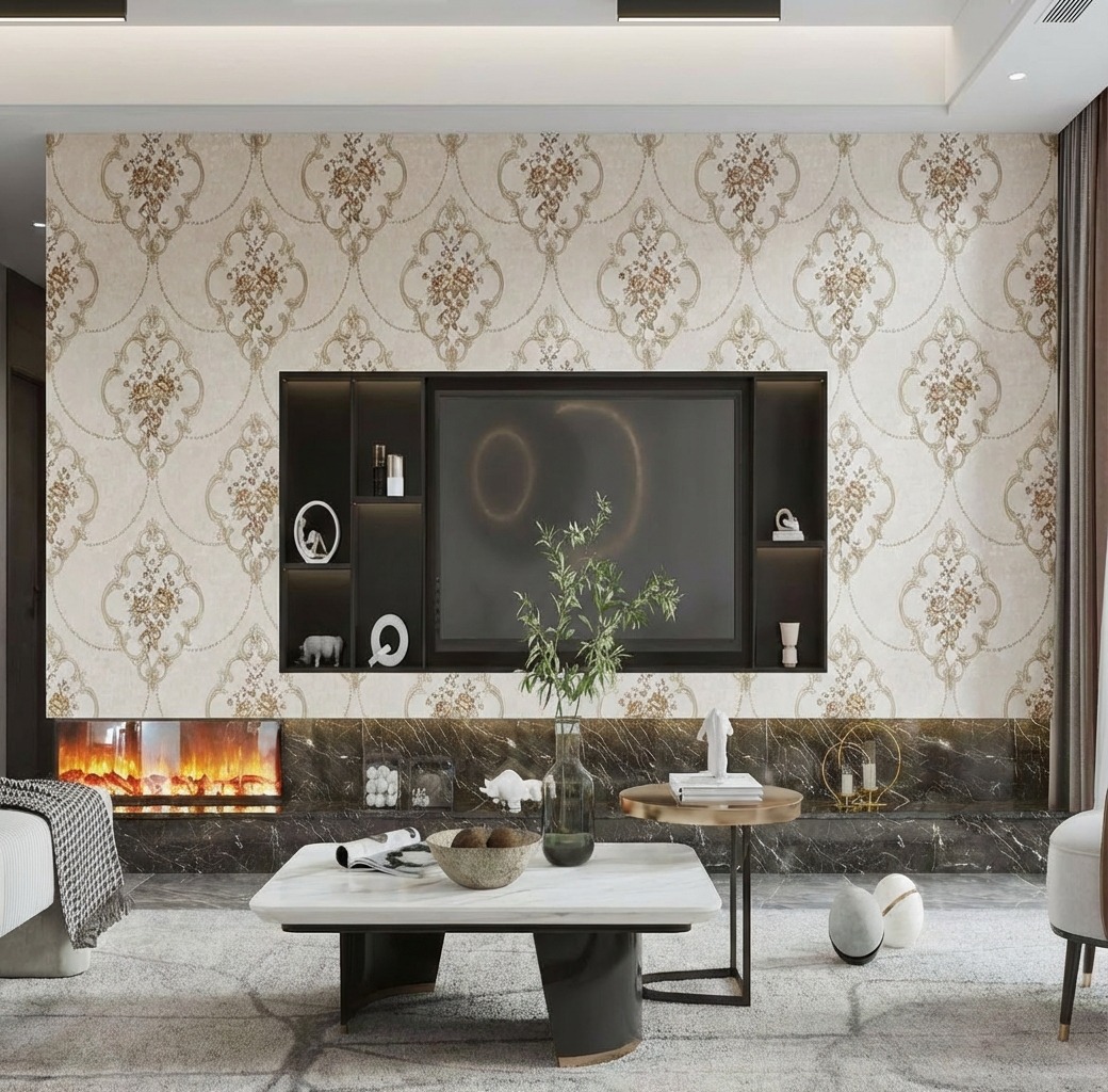 miếng dán tường chống ẩm hoa văn cổ điển Crown mã C1102 miếng dán tường chống ẩm hoa văn cổ điển Crown mã C1102