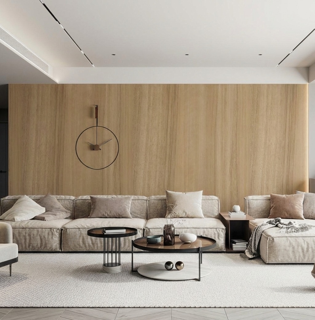 Giấy D&aacute;n Tường Nhật Bản M&atilde; Ba6229 M&agrave;u N&acirc;u Nhạt Giả Gỗ