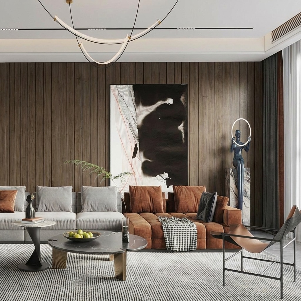 Giấy D&aacute;n Tường Base M&atilde; 3818-4 V&acirc;n Giả Gỗ M&agrave;u N&acirc;u Đậm