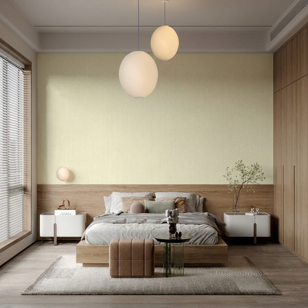 Giấy D&aacute;n Tường Base M&atilde; 3807-4 M&agrave;u V&agrave;ng Tươi S&aacute;ng