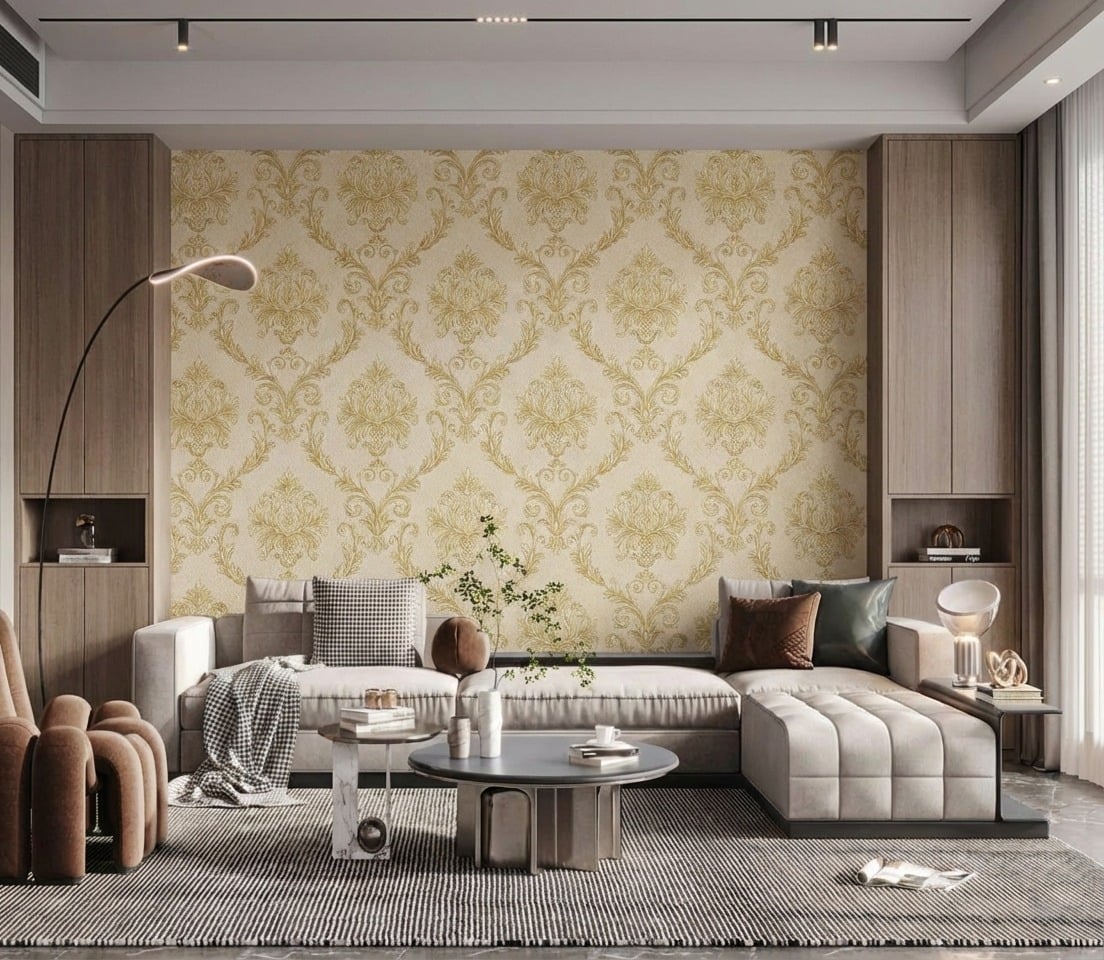 Giấy D&aacute;n Tường Chất Lượng Cao Hoa Văn Đẹp Crown M&atilde; C1110